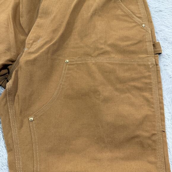 Vintage Carhartt Pants Mens 42x32 Brown B01 Loose Fit Double Knee Work USA - Picture 7 of 15